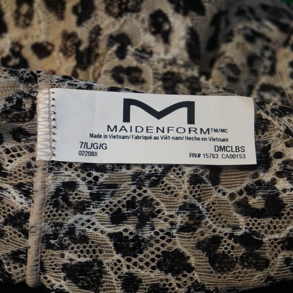 Maidenform Large Size 7 Lace Animal Print Boyshorts - Picture 5 of 5